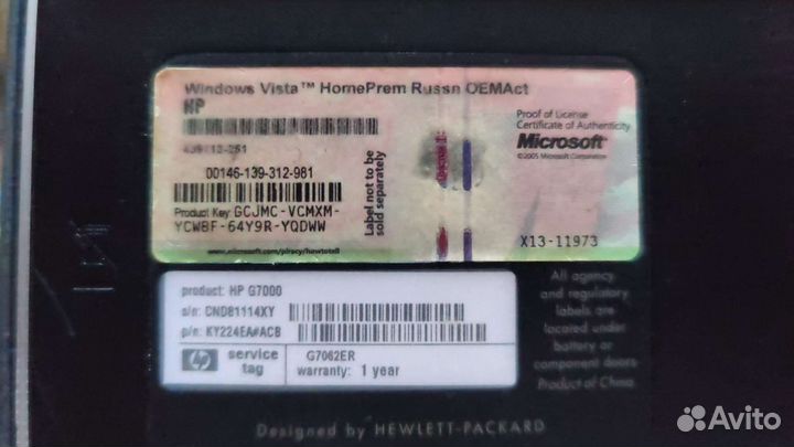 Ноутбук hp
