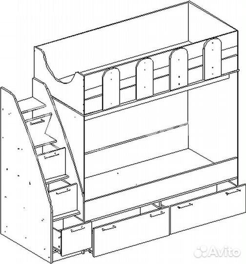 Кровать двухъярусная