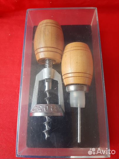 Подарочный набор. Штопор и пробка для бутылки