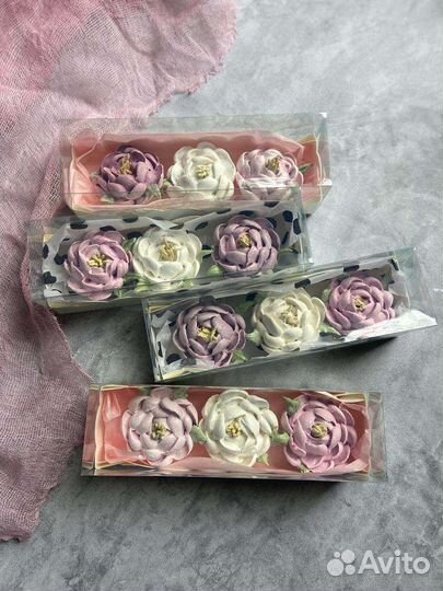 Цветы из зефира