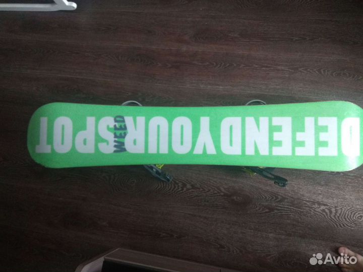 Сноуборд + крепления + ботинки