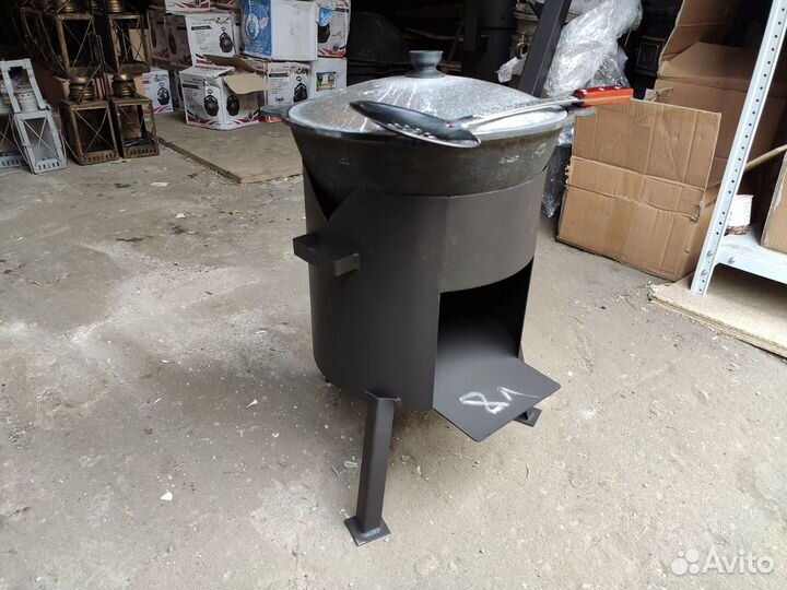 Казан 8 литров с печью/шумовкой