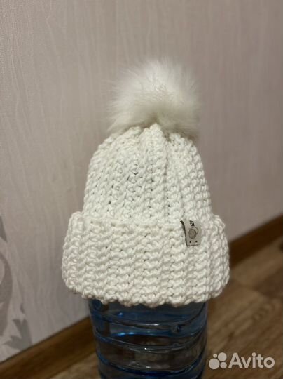 Шапка зимняя женская вязанная