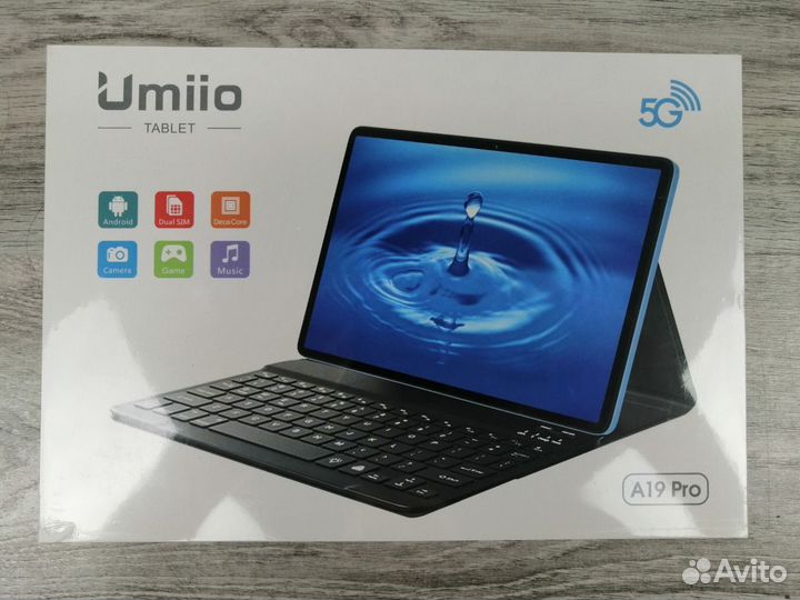 Планшет Umiio А19pro/128gb/6gb/бесп-ная клавиатура