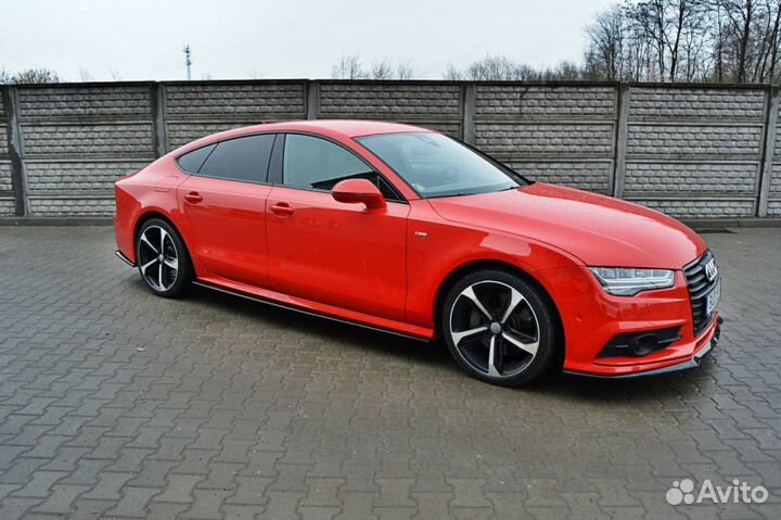 Накладки на пороги Audi A7 C7 S-line (14-18) MD