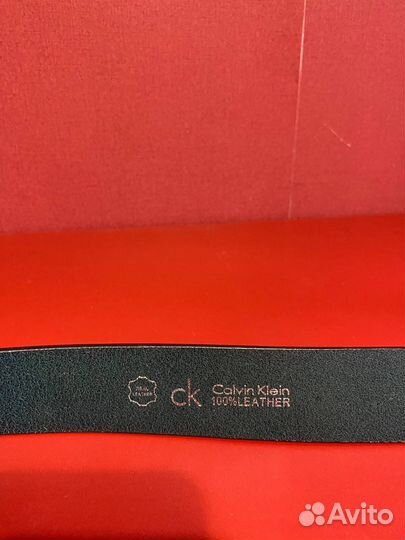 Мужской ремень calvin klein (кожа)
