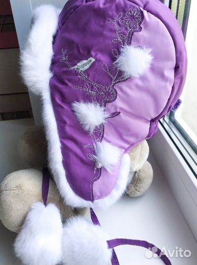 Шапка зимняя для девочки 48 размер