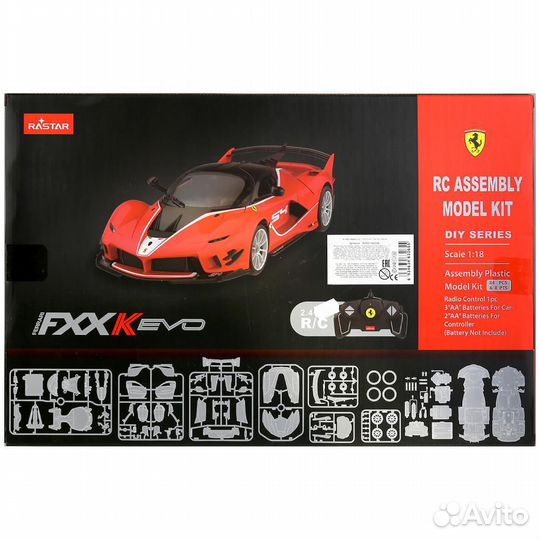 Машина р/у 1:18 ferrari fxx evo констр. 84 дет. 13