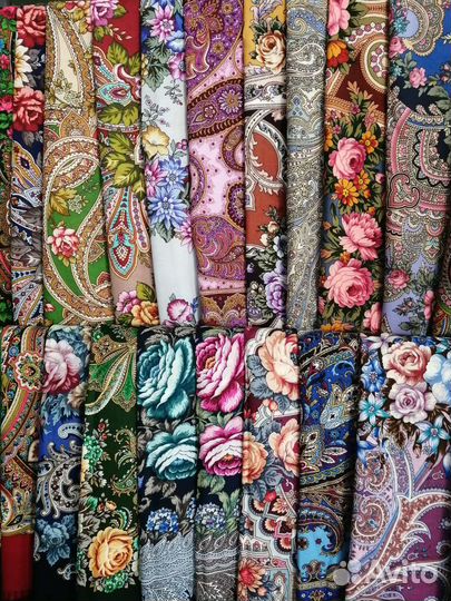 Павловопосадский платок шерсть