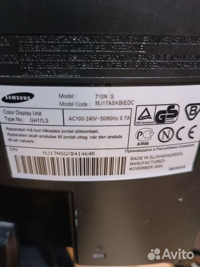 Монитор Samsung 17