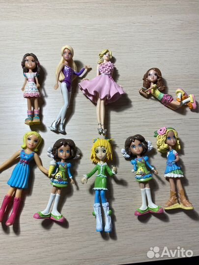 Троли,куколки,рыбы меняющие цвет,пони,свинка пеппа