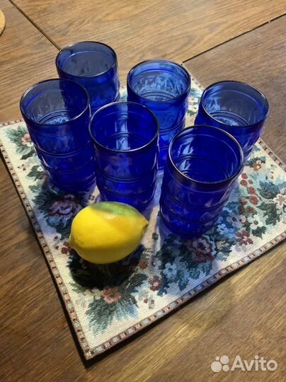 Стаканы цветное стекло СССР