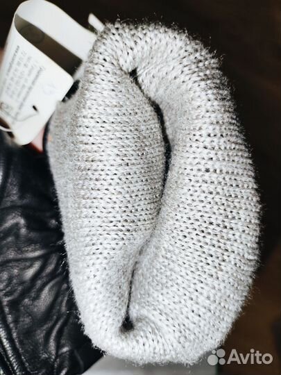 Мужские кожаные перчатки черные