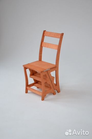 Стул стремянка лестница деревянный орех