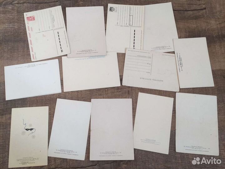 Набор новогодних открыток СССР
