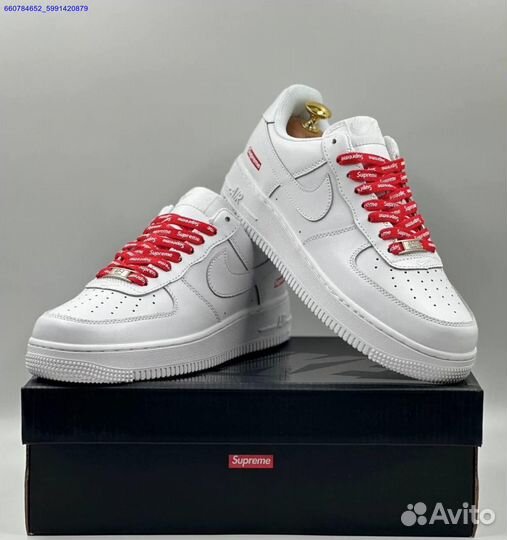 Кроссовки Nike Air Force 1 Low & Supreme (Арт.41719)