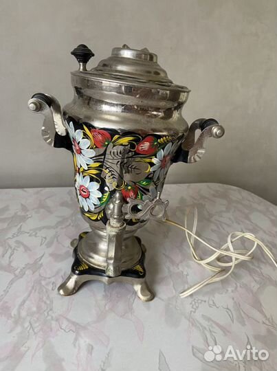Самовар электрический СССР расписной 1989