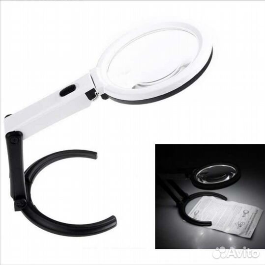 Лампа с Лупой и подсветкой 10 led, линза 120мм