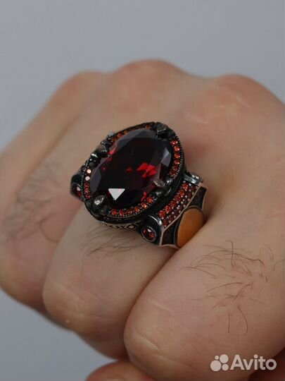 Мужской перстень серебро