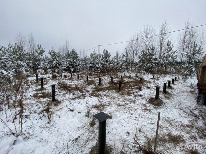 Винтовые сваи с установкой