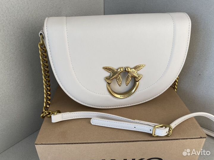 Женская сумка Pinko бежевая