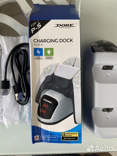 Зарядная станция PS5 dobe Charging Dock