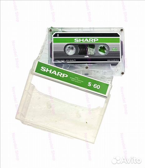 Аудиокассета новая запечатанная sharp S-60