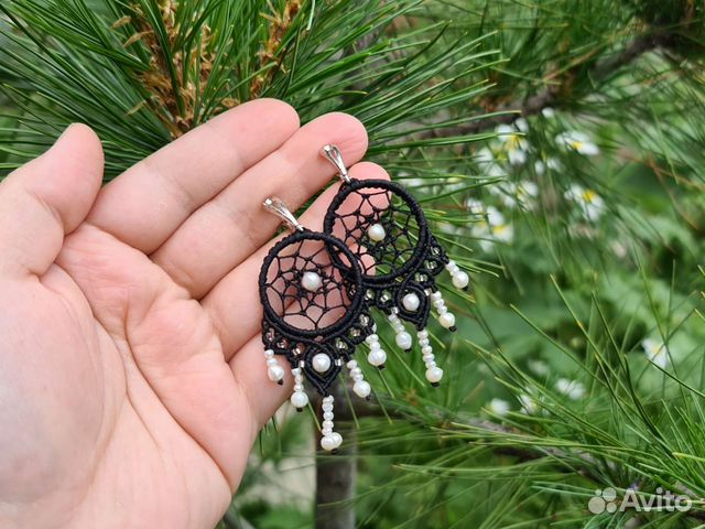 Серьги с жемчугом 