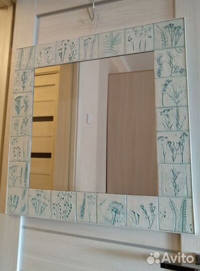 Зеркало квадратное Нефрит