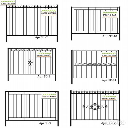 Кованый сварной забор секции Производство