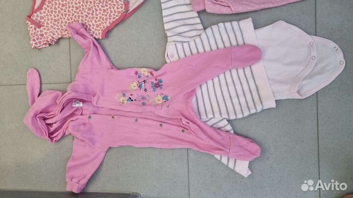 Детские вещи пакетом для девочки 0-6 месяцев