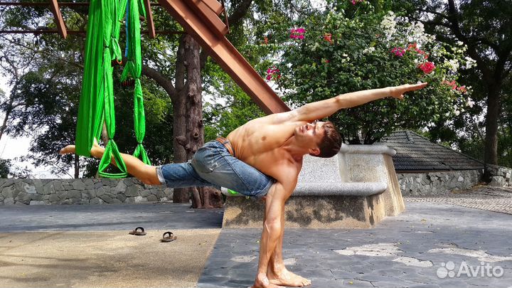Йога (с гамаком) оздоровление позвоночника