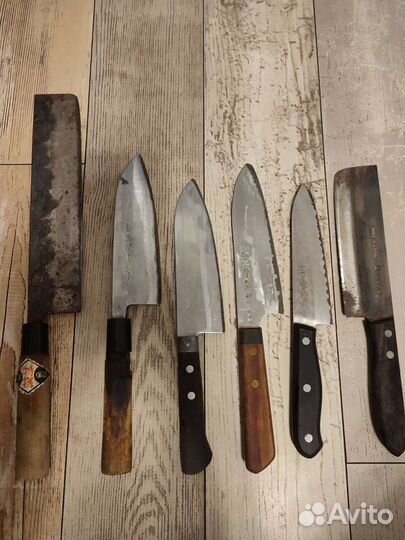 Кованые японские кухонные ножи