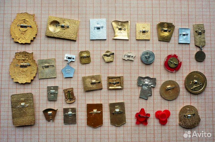 Значки 60 лет СССР, XXV съезд Кпсс, В. И. Ленин