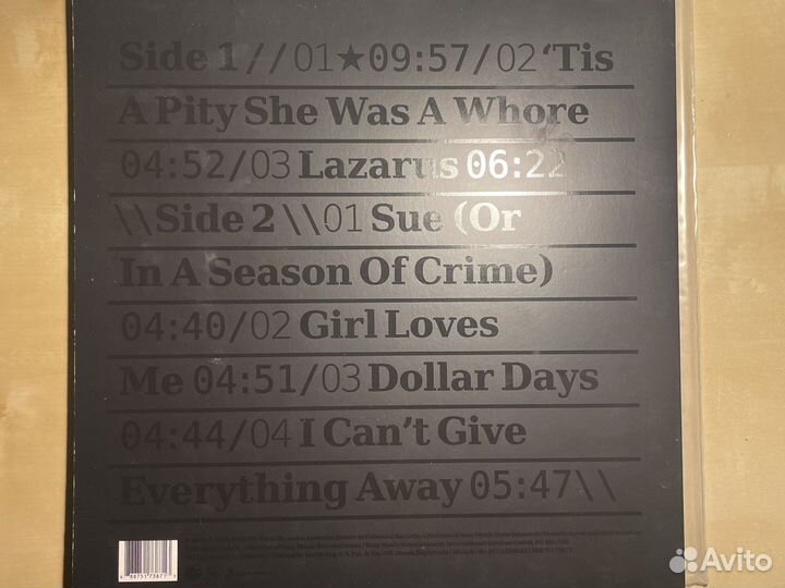 Пластинка david bowie - blackstar (2016)