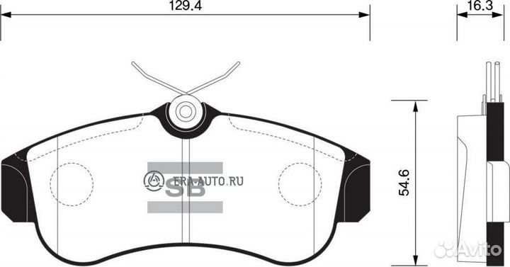 Sangsin brake SP1581 Колодки тормозные nissan alme