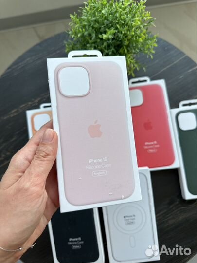 Ориг Apple Silicone Case iPhone 15/15 Plus чехол