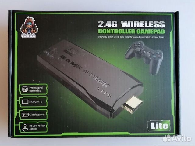 Игровая приставка game stick 64gb 10.000 игр