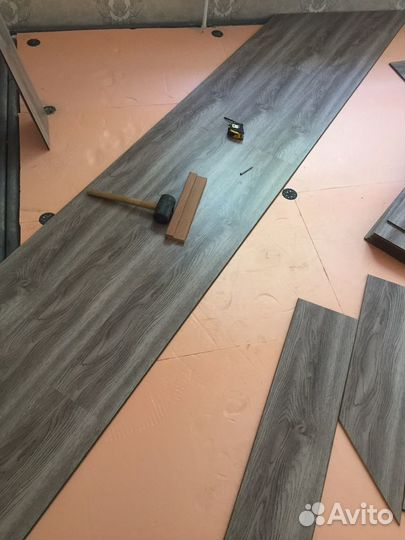 Профессиональный настил напольных покрытий