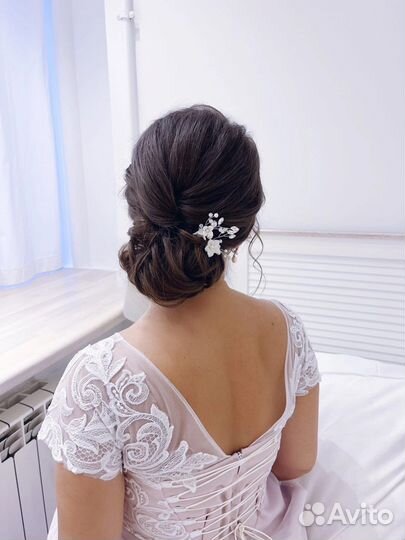 Прическа, макияж, свадебный образ