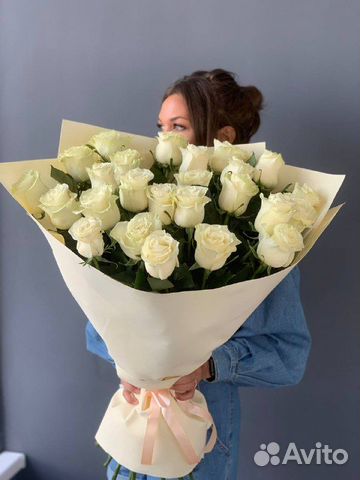 Белые розы. Букет из белых роз.Доставка цветов