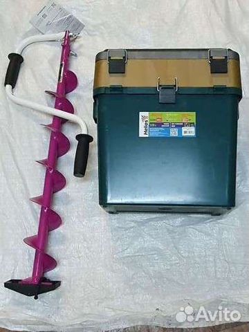 Ледобур Ledy 100+адаптер+ящик Helios