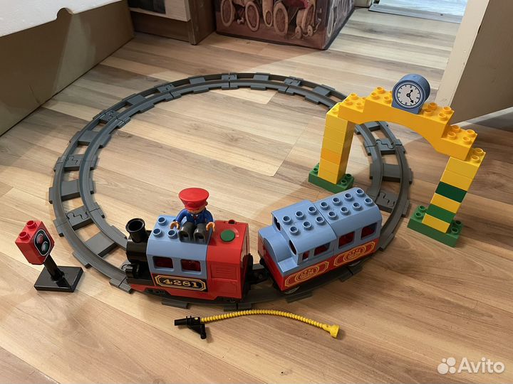 Lego дупло паровоз железная дорога