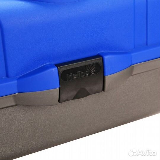 Ящик рыболовный helios трёхполочный, синий