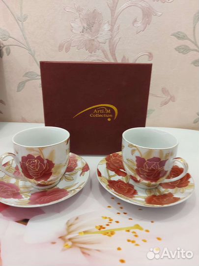 Вазочка богемское стекло, менажница двухярусная