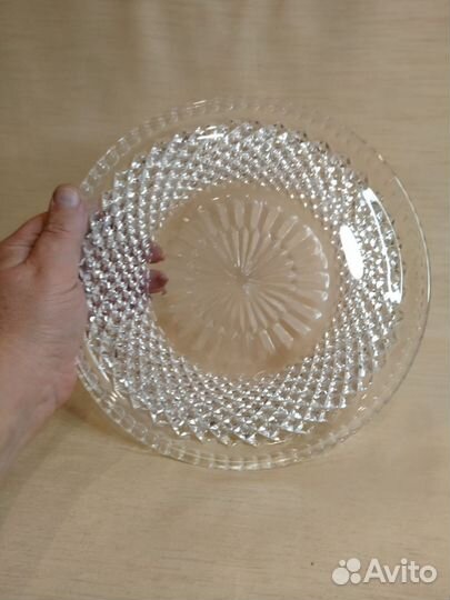 Поднос хрустальный СССР