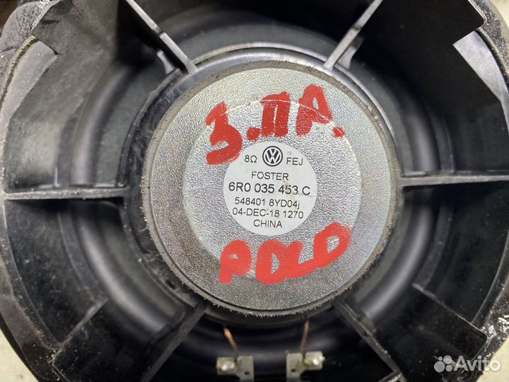 Динамик штатный volkswagen polo 8om седан