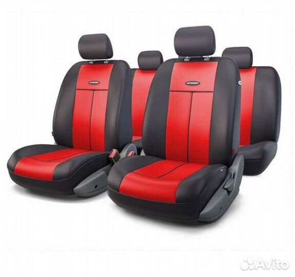 Авточехлы универcальные autoprofi TT-902P BK/RD (M