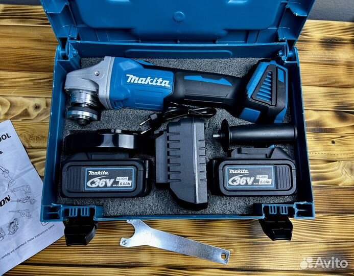 Аккумуляторная ушм болгарка Makita