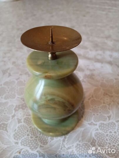 Подсвечник из натурального камня СССР